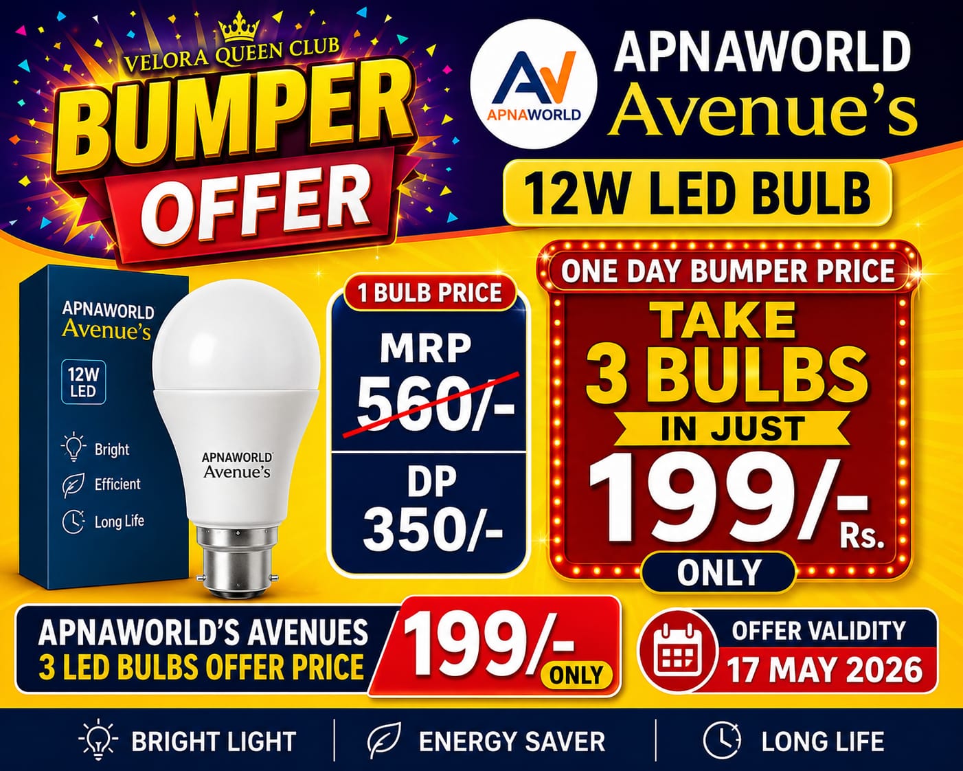 Apnaworld Avenue's 12W Led 