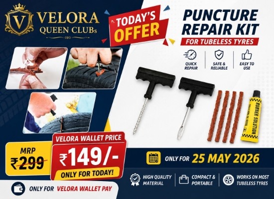 Puncture Repair kit for Tubeless Tyres 