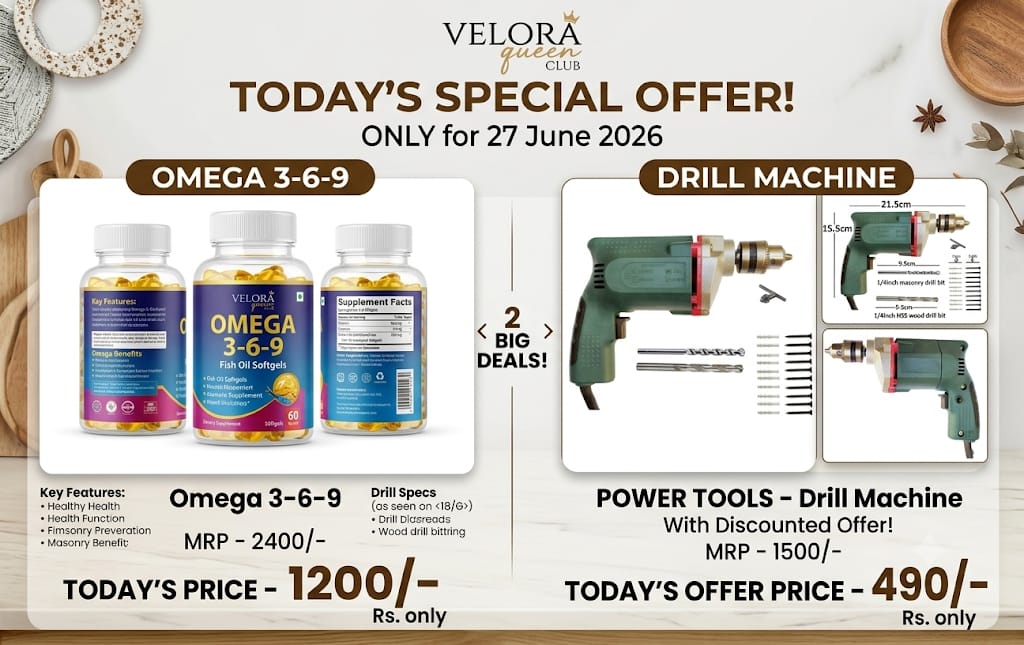 OMEGA 3-6-9 + Power drill machine 
